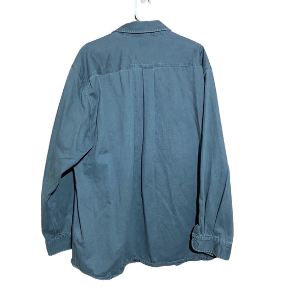 !!SOLD!! Vintage Carhartt Gray Button Up Size TALL 2X - Picture 3 of 6